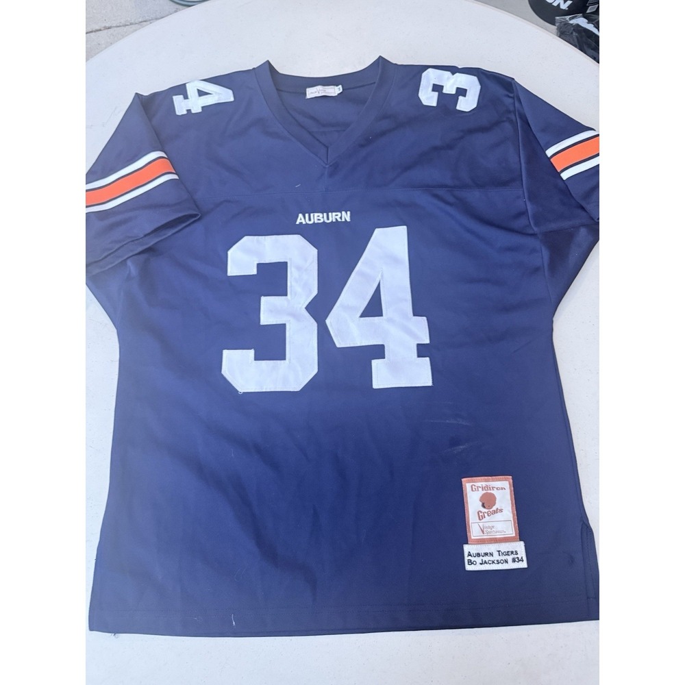 VTG Vintage Bo Jackson #34 Jersey Auburn Tigers Stitched Size 48 Sportswear